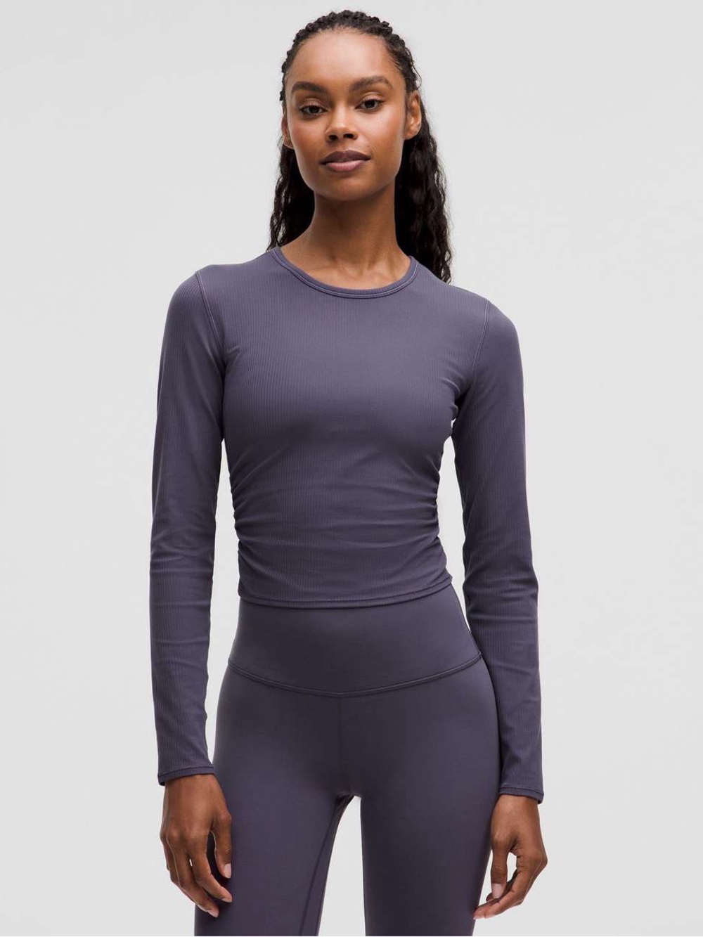 Lululemon All It Takes Back-Twist Ribbed Long-Sleeve Shirt
In Nightfall Size 8
